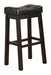 Donald Upholstered Bar Stools Black and Cappuccino (Set of 2) - Furniture Land (Milwaukee, WI)