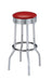 Theodore Upholstered Top Bar Stools Red and Chrome (Set of 2) - Furniture Land (Milwaukee, WI)