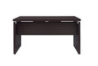 Skylar Computer Desk with Keyboard Drawer Cappuccino - Furniture Land (Milwaukee, WI)