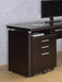Skylar 3-drawer Mobile File Cabinet Cappuccino - Furniture Land (Milwaukee, WI)