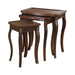 Daphne 3-piece Curved Leg Nesting Tables Warm Brown - Furniture Land (Milwaukee, WI)