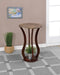 Elton Round Marble Top Accent Table Brown - Furniture Land (Milwaukee, WI)