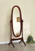 Foyet Oval Cheval Mirror Merlot - Furniture Land (Milwaukee, WI)