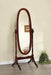 Foyet Oval Cheval Mirror Merlot - Furniture Land (Milwaukee, WI)