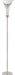 Archie Floor Lamp with Frosted Ribbed Shade Brushed Steel - Furniture Land (Milwaukee, WI)