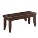 Dalila Tufted Upholstered Dining Bench Cappuccino and Black - Furniture Land (Milwaukee, WI)
