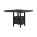 Jaden Square Counter Height Table with Storage Espresso - Furniture Land (Milwaukee, WI)