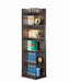 Pinckard 6-tier Corner Bookcase Cappuccino - Furniture Land (Milwaukee, WI)