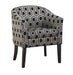 Jansen Hexagon Patterned Accent Chair Grey and Black - Furniture Land (Milwaukee, WI)