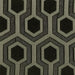 Jansen Hexagon Patterned Accent Chair Grey and Black - Furniture Land (Milwaukee, WI)