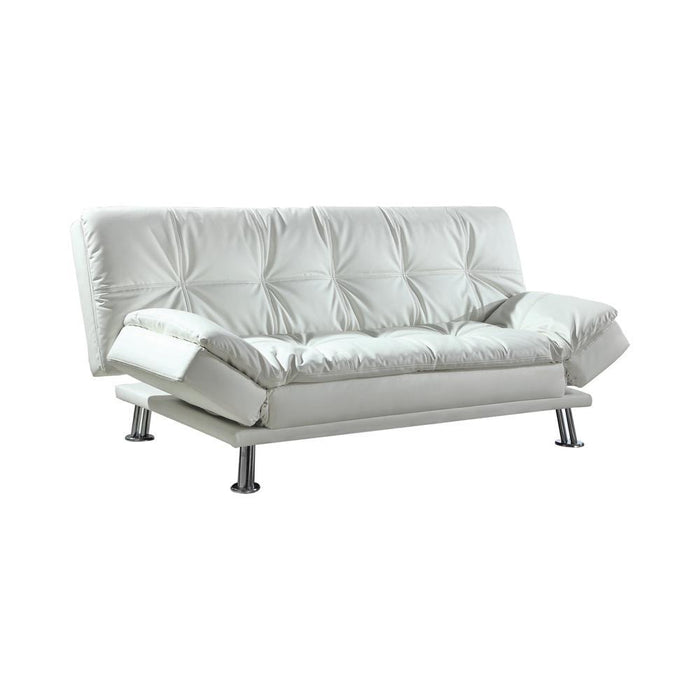 Dilleston Tufted Back Upholstered Sofa Bed Grey - Furniture Land (Milwaukee, WI)