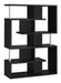 Hoover 5-tier Bookcase Black and Chrome - Furniture Land (Milwaukee, WI)