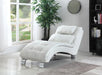 Dilleston Upholstered Chaise White - Furniture Land (Milwaukee, WI)