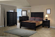 Sandy Beach Door Chest with Concealed Storage Black - Furniture Land (Milwaukee, WI)
