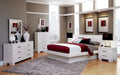 Jessica California King, E.king, & Queen Bed with Storage Headboard Cappuccino - Furniture Land (Milwaukee, WI)
