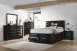 Briana Eastern King Platform Storage Bed Black - Furniture Land (Milwaukee, WI)