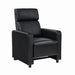 Toohey Home Theater Push Back Recliner Black - Furniture Land (Milwaukee, WI)