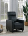 Toohey Home Theater Push Back Recliner Black - Furniture Land (Milwaukee, WI)