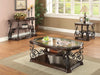 Laney Coffee Table Deep Merlot and Clear - Furniture Land (Milwaukee, WI)
