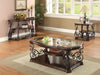Laney Sofa Table Deep Merlot and Clear - Furniture Land (Milwaukee, WI)