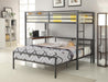 Fisher Twin Workstation Loft Bed Gunmetal - Furniture Land (Milwaukee, WI)