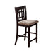 Lavon Lattice Back Counter Stools Tan and Espresso (Set of 2) - Furniture Land (Milwaukee, WI)