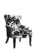 Trea Cowhide Print Accent Chair Black and White - Furniture Land (Milwaukee, WI)