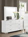 Felicity 6-drawer Dresser Glossy White - Furniture Land (Milwaukee, WI)