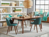 Malone Rectangular Dining Table Dark Walnut - Furniture Land (Milwaukee, WI)
