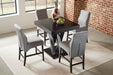 Freda Square Counter Height Table Cappuccino - Furniture Land (Milwaukee, WI)