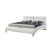 Jeremaine California King, E.King, & Queen Upholstered Bed White - Furniture Land (Milwaukee, WI)