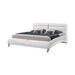 Jeremaine California King, E.King, & Queen Upholstered Bed White - Furniture Land (Milwaukee, WI)