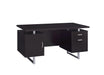 Lawtey Rectangular Storage Office Desk Cappuccino - Furniture Land (Milwaukee, WI)