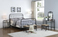 Livingston California King, E.King, & Queen Panel Metal Bed Dark Bronze - Furniture Land (Milwaukee, WI)