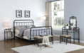 Livingston California King, E.King, & Queen Panel Metal Bed Dark Bronze - Furniture Land (Milwaukee, WI)