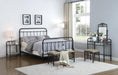 Livingston California King, E.King, & Queen Panel Metal Bed Dark Bronze - Furniture Land (Milwaukee, WI)