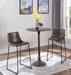 Oswego Round Bar Table Dark Russet and Antique Bronze - Furniture Land (Milwaukee, WI)