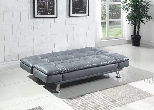 Dilleston Tufted Back Upholstered Sofa Bed Grey - Furniture Land (Milwaukee, WI)
