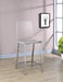 Juelia Counter Height Stools Chrome and Clear Acrylic (Set of 2) - Furniture Land (Milwaukee, WI)