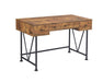 Analiese 3-drawer Writing Desk Antique Nutmeg and Black - Furniture Land (Milwaukee, WI)