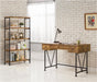 Analiese 3-drawer Writing Desk Antique Nutmeg and Black - Furniture Land (Milwaukee, WI)