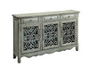 Madeline 3-door Accent Cabinet Antique Green - Furniture Land (Milwaukee, WI)