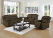 Rodman Pillow Top Arm Motion Loveseat Olive Brown - Furniture Land (Milwaukee, WI)