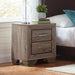 Kauffman 2-drawer Nightstand Washed Taupe - Furniture Land (Milwaukee, WI)