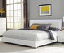 Felicity Eastern King, Queen, & Cal.King Panel Bed with LED Lighting Glossy White - Furniture Land (Milwaukee, WI)