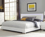 Felicity Eastern King, Queen, & Cal.King Panel Bed with LED Lighting Glossy White - Furniture Land (Milwaukee, WI)