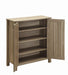 Marisa 4-shelf Shoe Cabinet Dark Taupe - Furniture Land (Milwaukee, WI)