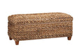 Laughton Hand-Woven Banana Leaf Storage Trunk Amber - Furniture Land (Milwaukee, WI)