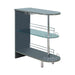 Adolfo 3-tier Bar Table Glossy Grey and Clear - Furniture Land (Milwaukee, WI)