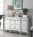 Aconitum 4-door Wine Cabinet Clear Mirror - Furniture Land (Milwaukee, WI)